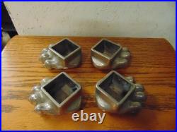 Original vintage set FISHER WOOD STOVE BEAR PAWithCLAW FEET eugene oregon