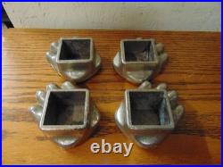 Original vintage set FISHER WOOD STOVE BEAR PAWithCLAW FEET eugene oregon