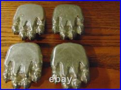 Original vintage set FISHER WOOD STOVE BEAR PAWithCLAW FEET eugene oregon