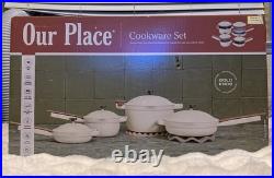 Our Place 13pc Cookware Set Limited Edition With Gold Knobs Includes Lids -NEW