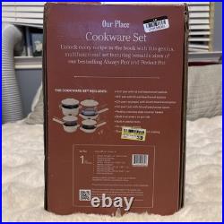 Our Place 13pc Cookware Set Limited Edition With Gold Knobs Includes Lids -NEW