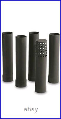 Outdoor Wood Stove Cast Iron Portable Camping Vented Tent Cooking Pipes Included