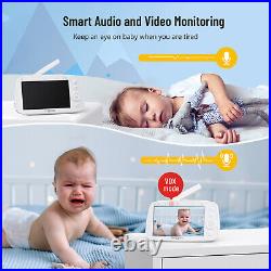 PARIS RHÔNE Video Baby Monitor with Camera and Audio 5 720P HD Display 2 Way Talk