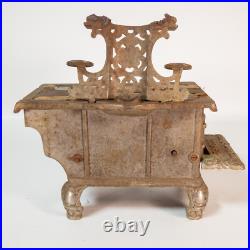 Pair Antique Lancaster Brand Eagle Cast Iron Cook Stove Salesman Sample Large