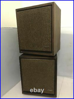 Pair of Vintage AMPEX Full Range Air Suspension Speaker System ALX1- UNTESTED