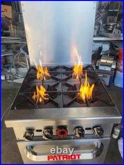 Patriot PT-R24 4-Burner Range Space Saver Natural Gas 24W Tested Live Pics