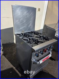 Patriot PT-R24 4-Burner Range Space Saver Natural Gas 24W Tested Live Pics