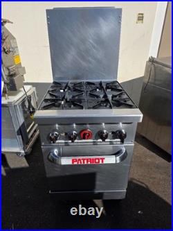 Patriot PT-R24 4-Burner Range Space Saver Natural Gas 24W Tested Live Pics