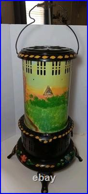 Perfection 525 Oil Kerosene Parlor Cabin Heater Stove W Orig Burner & Fuel Can