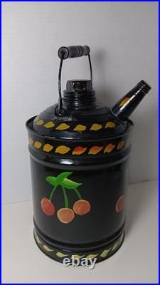 Perfection 525 Oil Kerosene Parlor Cabin Heater Stove W Orig Burner & Fuel Can