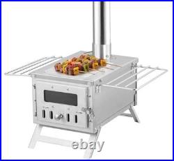 Portable Camp Wood Stove, Hot Tent, 640in³ box, Stainless steel MANY UPGRADES