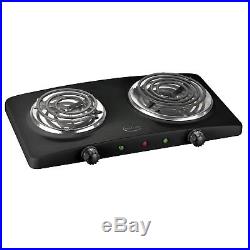 Portable Electric Burner Cooktop Double Stove Hot Plate Countertop Range