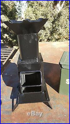 Portable Rocket Stove Ammo Can for Cooking Hand Made