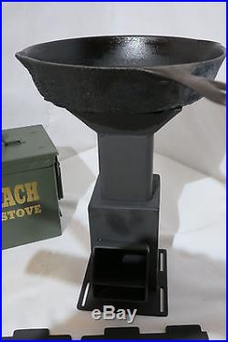 Portable Rocket Stove Cooking Hand Made USA without AMMO CAN