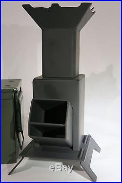 Portable Rocket Stove in Ammo Can for Cooking Hand Made USA