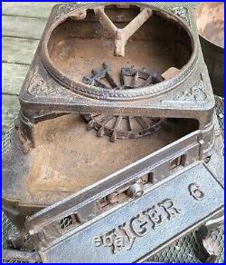 Pot Belly Heeley Stove Co. TIGER 6 stylish 30 1898! Coal. Wood. Binghamton