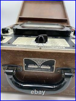 Precision EV-10 Vacuum Tube Multi Range Tester Vintage Wood Case EV10 Untested37