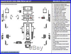 Premium Dash Trim Kit 39 Pcs Fits Range Rover 2003-2006 Any Color