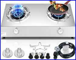 Propane Stove 2 Burner Auto Ignition Propane Burner 26000 BTU Gas Stove with CSA
