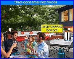 Propane Stove 2 Burner Auto Ignition Propane Burner 26000 BTU Gas Stove with CSA