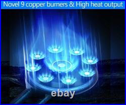 Propane Stove 2 Burner Gas Stove Novel 9 Copper Propane Burners Auto Ignition Te