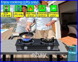 Propane Stove 2 Burner Gas Stove Novel 9 Copper Propane Burners Auto Ignition Te