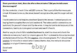 Quadra-Fire Pellet 4 Speed Control Box Circuit Board #7000-206, OEM