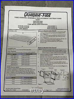 Quadra-Fire Tube Channel Assembly Replacement SRV7033-023 / SRV7039-004 BNIB