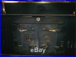 Quality Craft Antique Electric Stove Heater, Matte Black