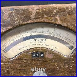 RARE So. Ca. ELECTRIC WESTERN ELECTRO MECHANICAL CO, 2-200 AMPERE METER -OAKLAND