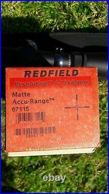 REDFIELD 4-12X40MM RIFLE SCOPE ACCU-RANGE SHOOTING HUNTING stalking vermin