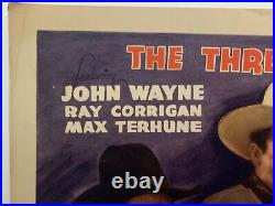 RED RIVER RANGE Title Lobby Card (VeryGood-) 1938 John Wayne Movie Poster 1117