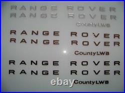 Range Rover Classic County 3D Letters Badge