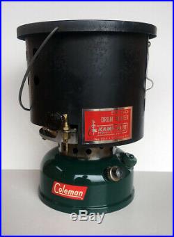 Rare 1959 Coleman 500A Single Burner Gas Stove with Optional Drum Heater