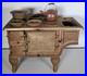 Rare_Antique_BABY_Cast_Iron_Cook_Stove_Range_Salesman_Sample_Toy_Extras_Pot_01_zyj