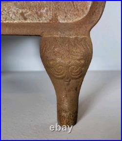 Rare Antique BABY Cast Iron Cook Stove Range Salesman Sample Toy + Extras Pot