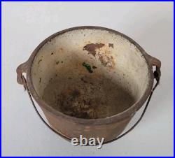 Rare Antique BABY Cast Iron Cook Stove Range Salesman Sample Toy + Extras Pot