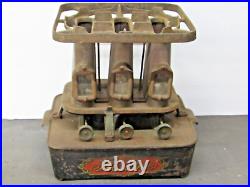 Rare Antique Florence Cast Iron Kerosene Sad Iron Heater 3 Burner Stove USA Rare Antique Florence Cast Iron Kerosene Sad Iron Heater 3 Burner Stove USA