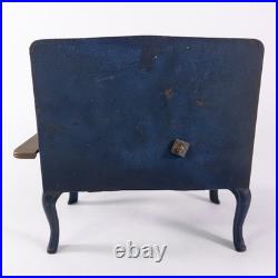 Rare Antique KENT Cast Iron Gas Salesman Sample Miniature Toy Cook Stove Blue VG