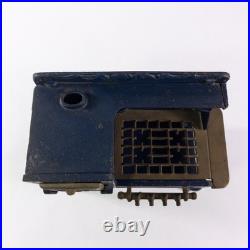 Rare Antique KENT Cast Iron Gas Salesman Sample Miniature Toy Cook Stove Blue VG