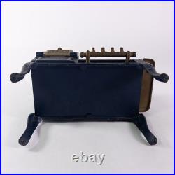 Rare Antique KENT Cast Iron Gas Salesman Sample Miniature Toy Cook Stove Blue VG