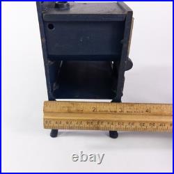 Rare Antique KENT Cast Iron Gas Salesman Sample Miniature Toy Cook Stove Blue VG
