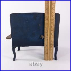 Rare Antique KENT Cast Iron Gas Salesman Sample Miniature Toy Cook Stove Blue VG