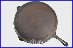 Rare Cast Iron Skillet #14S Red Mountain /Birmingham Stove & Range 15 Heat Ring