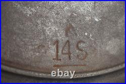 Rare Cast Iron Skillet #14S Red Mountain /Birmingham Stove & Range 15 Heat Ring