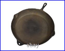 Rare Cast Iron Skillet #14S Red Mountain /Birmingham Stove & Range 15 Heat Ring