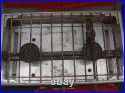 Rare Coleman 442 Red Diamond 2 Burner Aluminum Stove Vintage Camping Untested