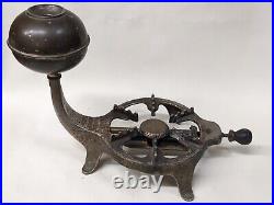 Rare Glogau Cast Iron #375 Regulator Gravity Fed Alcohol Stove Rare Glogau Cast Iron #375 Regulator Gravity Fed Alcohol Stove