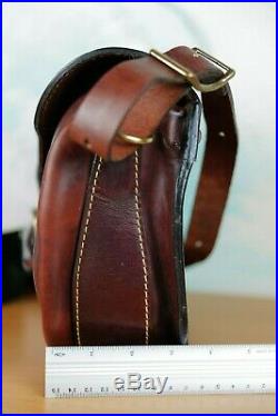 Rare Holland Sport saddle latigo leather Trap and Skeet Shotgun shell range bag
