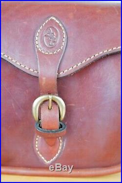 Rare Holland Sport saddle latigo leather Trap and Skeet Shotgun shell range bag